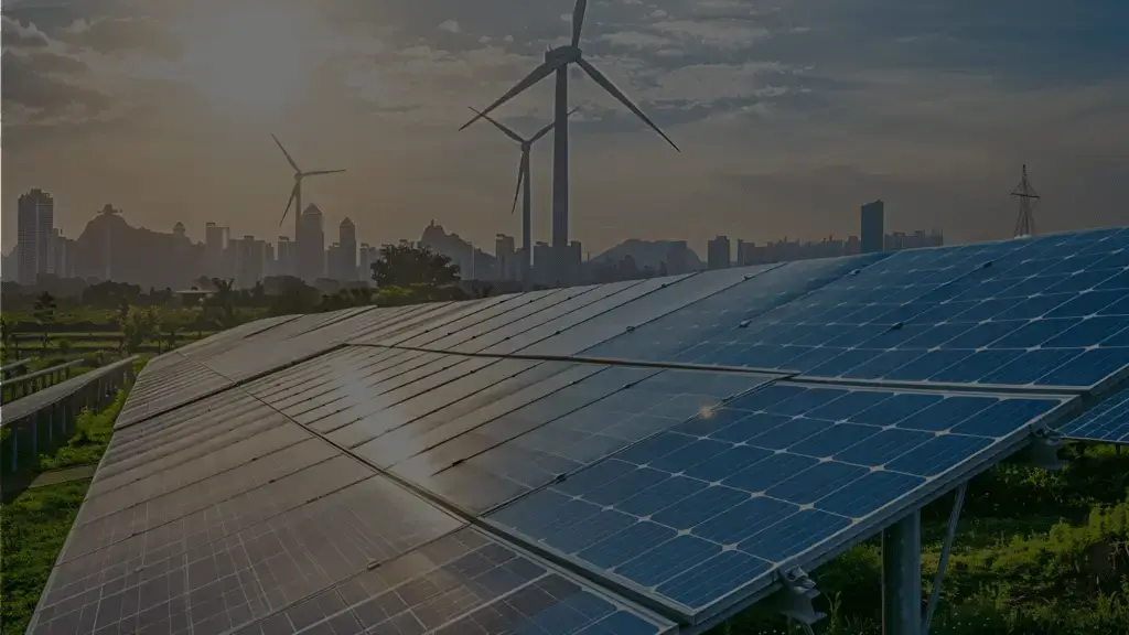 태양광 패널과 풍력 발전기